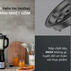 máy làm sữa hạt olivo cb22 pro sử dụng mâm nhiệt gốm