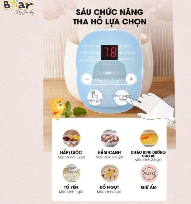 Nồi nấu chậm Bear 0.8L