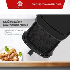 Nồi Chiên Không Dầu Sunhouse SHD4035 9 Lít Cửa Kính hiện đại