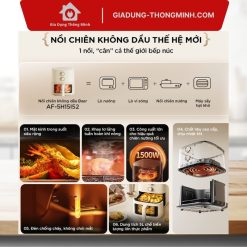 Noi chien khong dau Bear 5L AF 5H15I52 3 Nồi chiên không dầu Bear 5L AF-5H15I52 tiện lợi