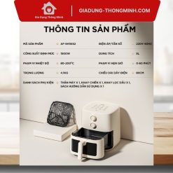 Noi chien khong dau Bear 5L AF 5H15I52 7 Nồi chiên không dầu Bear 5L AF-5H15I52 dễ dùng