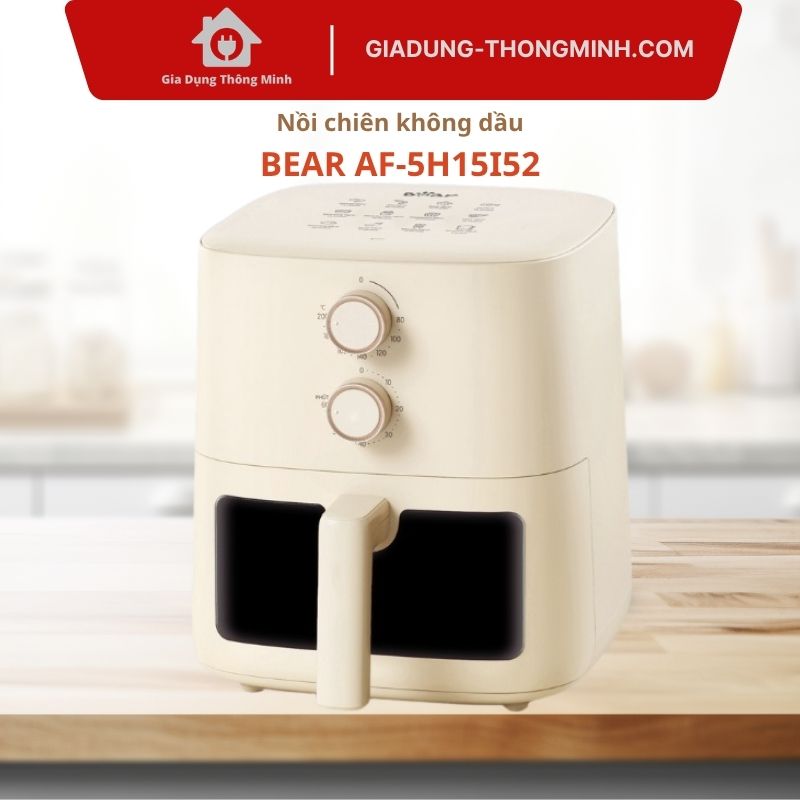 Noi chien khong dau Bear 5L AF 5H15I52 Nồi chiên không dầu Bear 5L AF-5H15I52