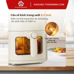 Nồi chiên không dầu Gaabor 5 lít cửa kính