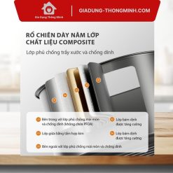 Nồi chiên không dầu Gaabor 5 lít an toàn
